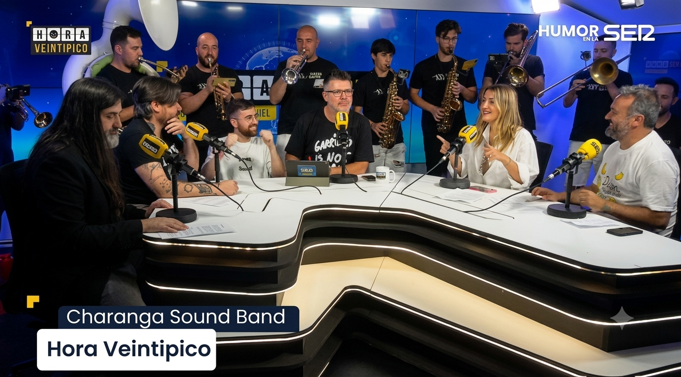 SoundBand en actuación — sección de metales